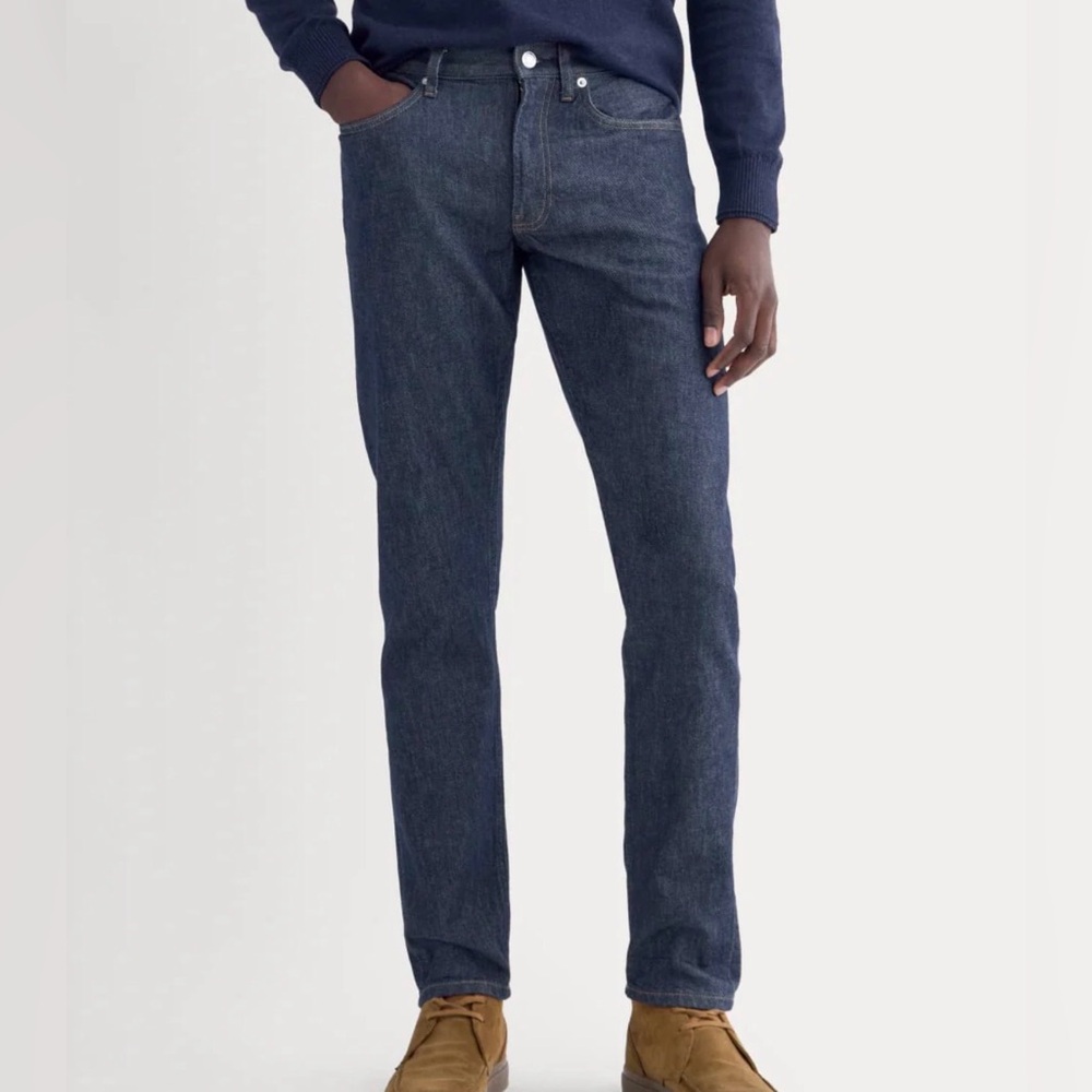 Everlane Men's Selvedge Straight Jean | broken-in feel | freshly laundered